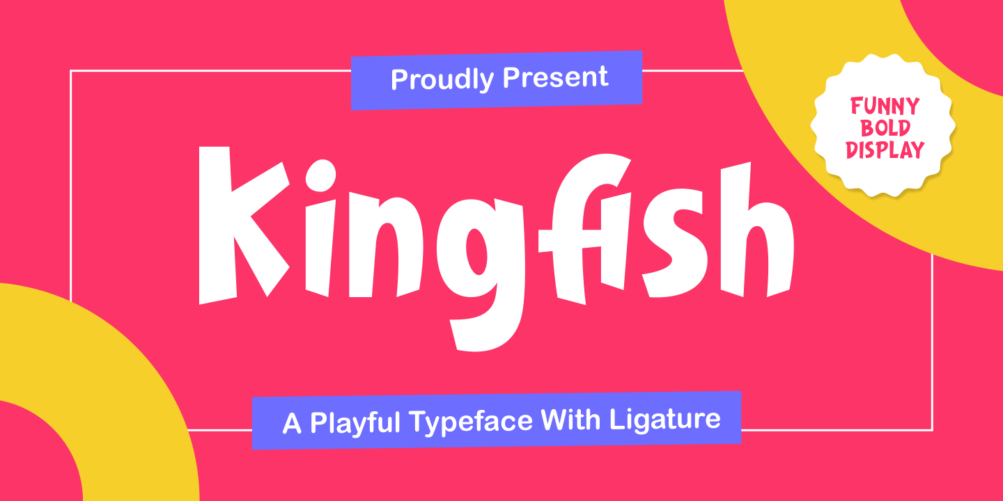 Пример шрифта Kingfish